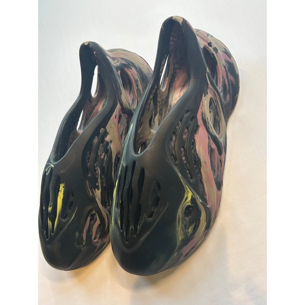 Adidas Yeezy Foam Runner Men 10 MX Carbon Black Pink Yellow IG9562